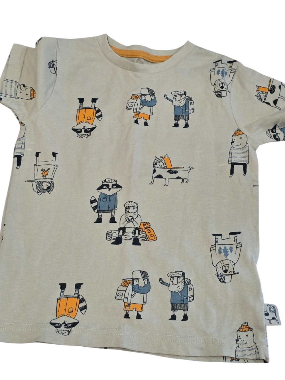 Kids Beige Adventure Print T-Shirt Sm 2-3ans